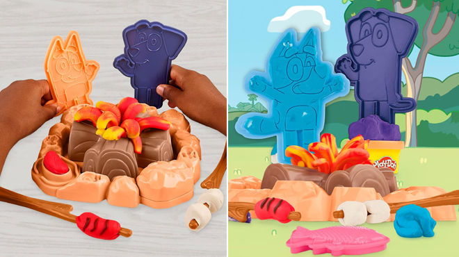 Play Doh Bluey Goes Camping Playset