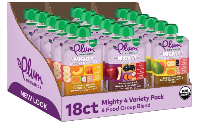 Plum Organics Mighty Builder Organic Toddler Food 18 Pack 1