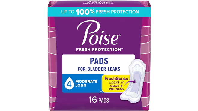 Poise Incontinence Pads 16 ct