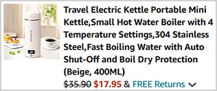 Portable Electric Kettle Screenshot