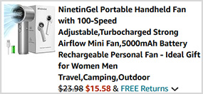 Portable Handheld Fan