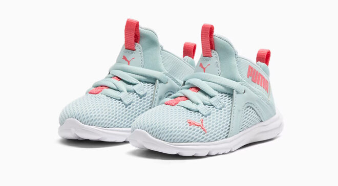 Puma Enzo Toddler Shoes in Frosted Dew Salmon Color