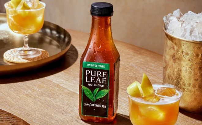 Pure Leaf Iced Tea on a Table