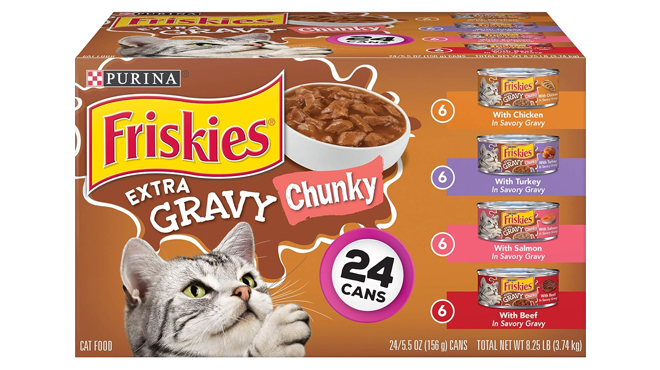 Purina Friskies Gravy Wet Cat Food 24 Variety Pack