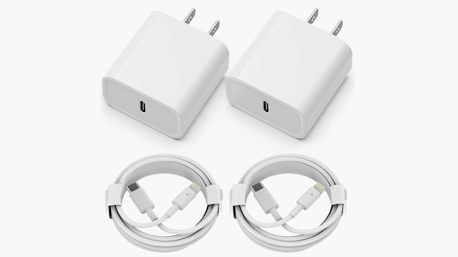 QUZUDN USB C iPhone Charger 2 Pack