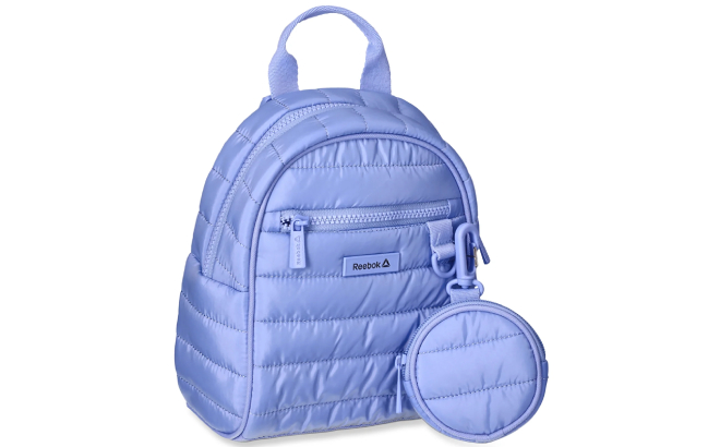 Reebok Womens Luna Quilted Mini Backpack with Coin Pouch