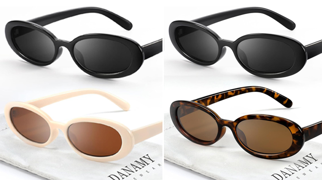 Retro Oval Sunglasses