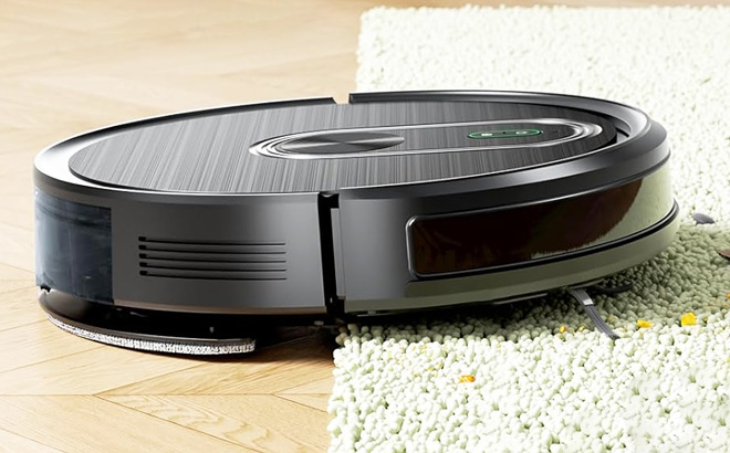 Robot Vacuum Mop Combo in Deep Black