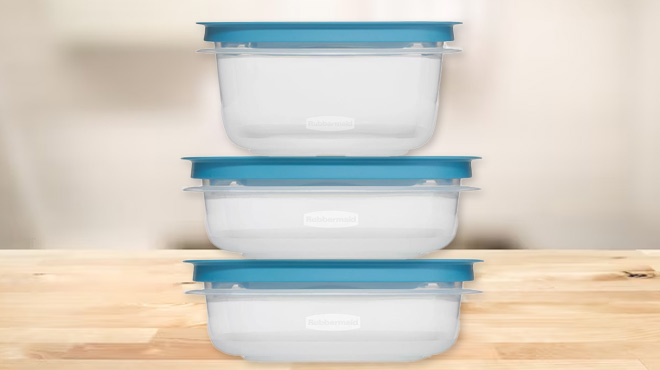 Rubbermaid 6 Piece Food Storage Container Set