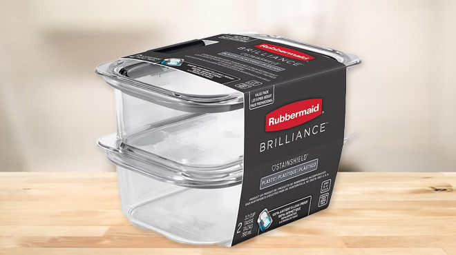 Rubbermaid Brilliance 2 Piece Food Storage Set