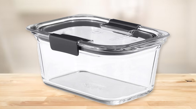 Rubbermaid Brilliance 4.7-Cup Glass Food Storage Container