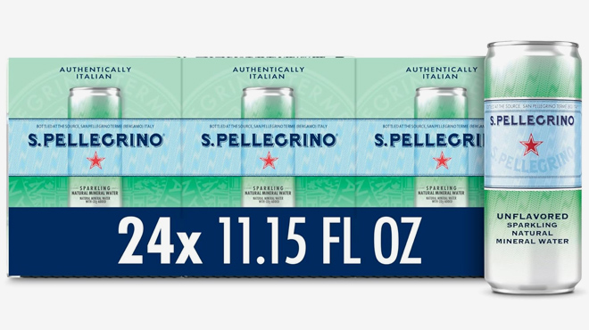 S Pellegrino Sparkling Natural Mineral Water 24 Pack