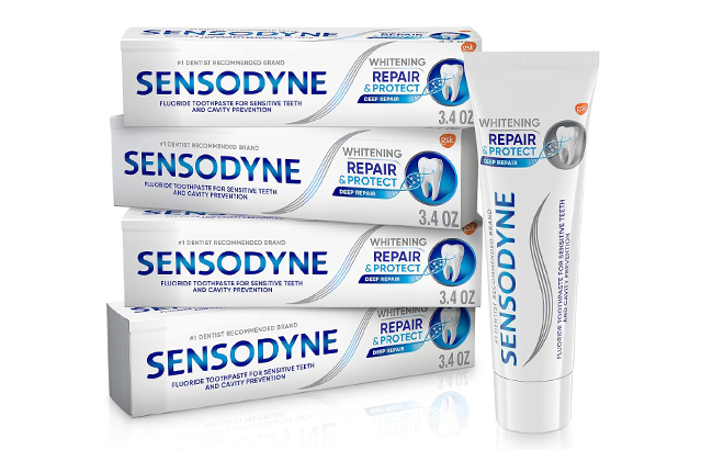 Sensodyne Repair and Protect Whitening Toothpaste 4 Pack