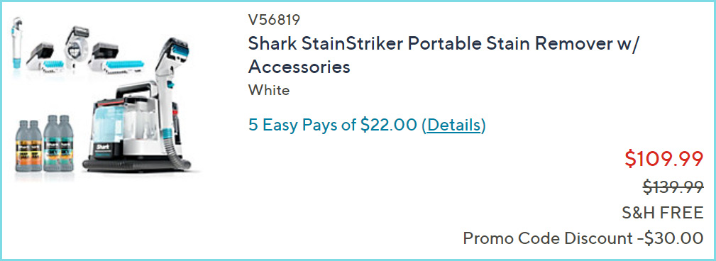Shark StainStriker at Checkout