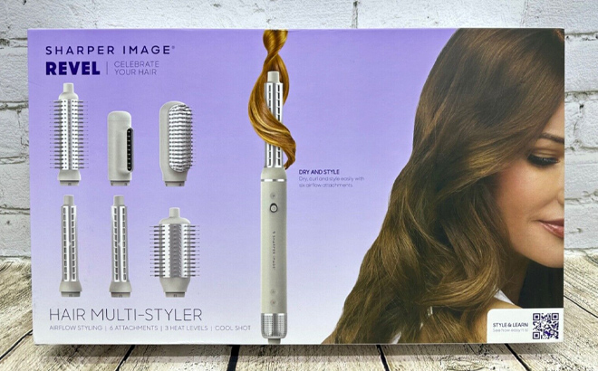 Sharper Image Revel 6 in 1 Multi Hair Styler Box