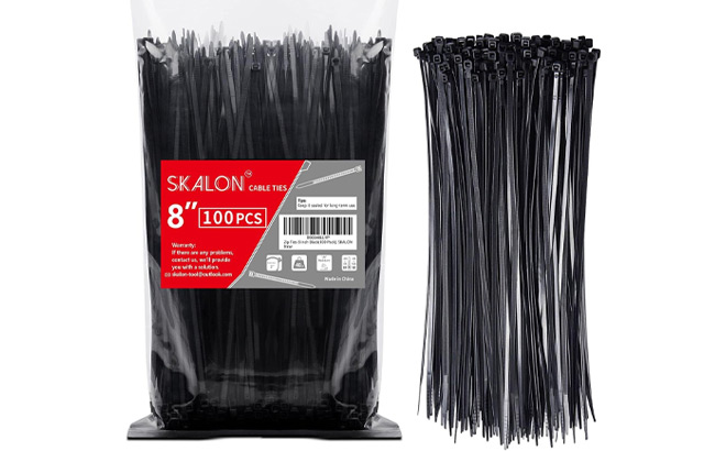 Skalon 8 Inch Zip Ties 400 Pack