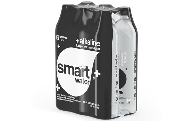 Smartwater Alkaline with Antioxidant 1L 6 Pack