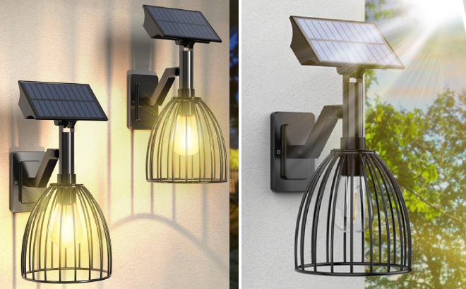 Solar Outdoor Porch Wall Lights