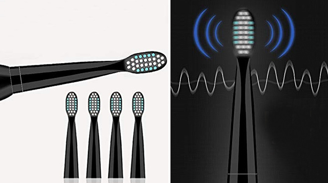 Sonic Electric Toothbrush in Black