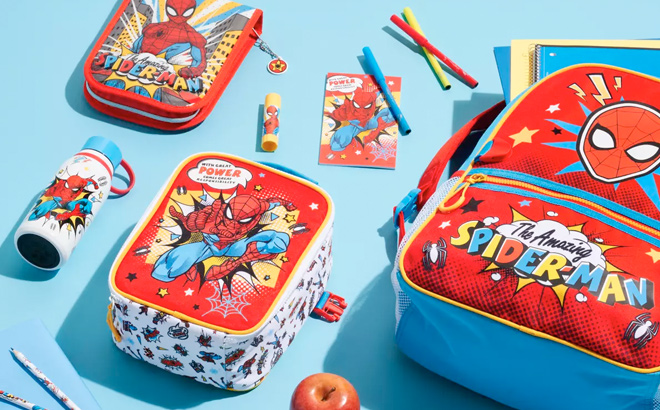 Spider Man Zip Up Stationery Kit