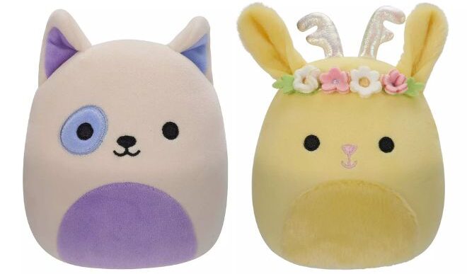 Squishmallows Little Plush Taghi Bull Terrier and Little Plush Juana The Jackalope