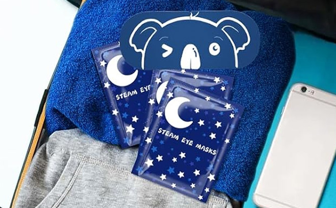 Steam Eye Masks in Luggage