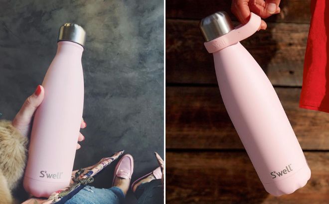 Swell Stainless Steel Water Bottle in Pink Topaz Color