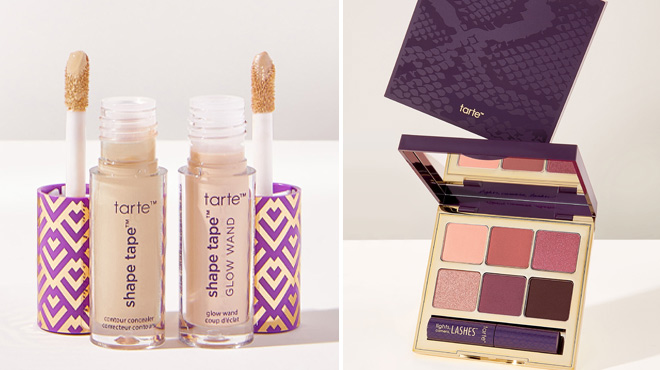 Tarte Creaseless Concealer Glow Duo and Tarte Lights Camera Lashes Vanity Palette