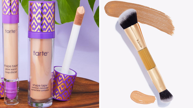 Tarte Super Size Shape Tape and Double Ended Brush