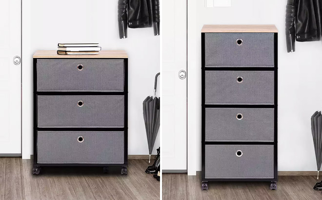 The Big One 3 and 4 Drawer Storage Towers