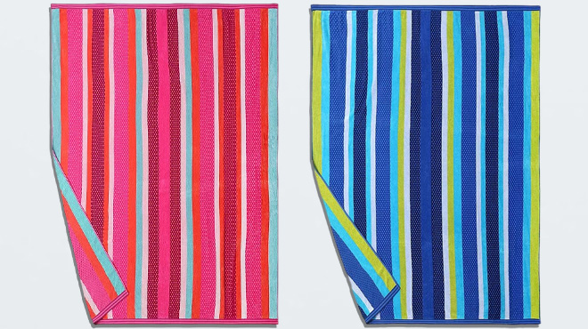 The Big One Beach Towel For Two Seashell Print