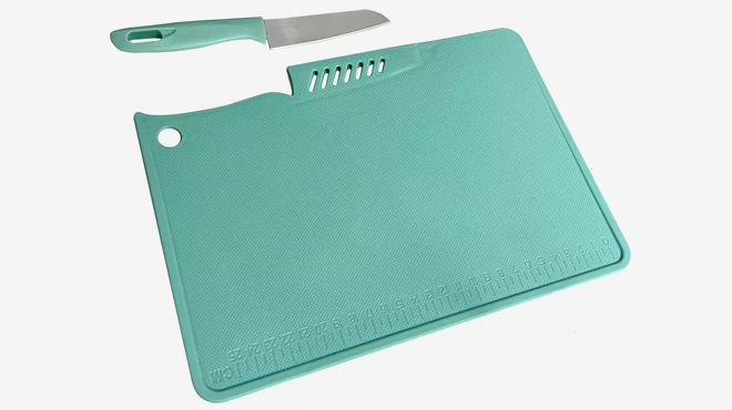 The Big One Cutting Board and Paring Knife