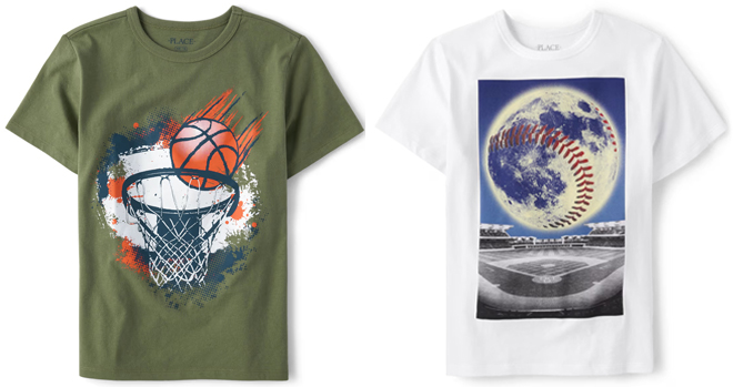 The Childrens Place Boys Graphic Tees