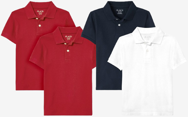 The Childrens Place Boys Polos in Several Colors