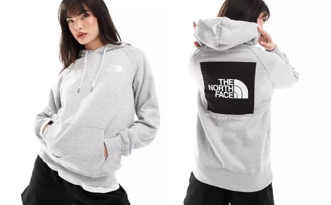 The North Face NSE Box Hoodie in Gray Color