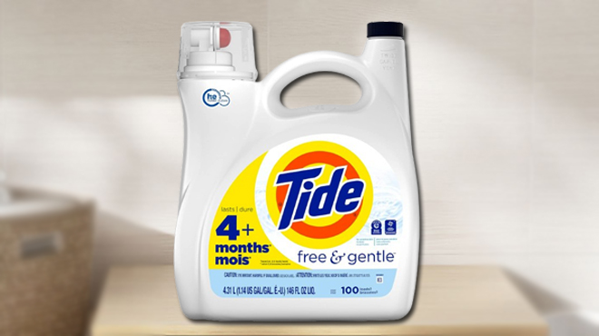 Tide Free Gentle 100 Loads Liquid Laundry Detergent