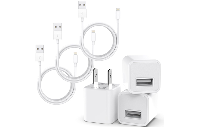 Tnadaji iPhone Charger Cable 3 pk