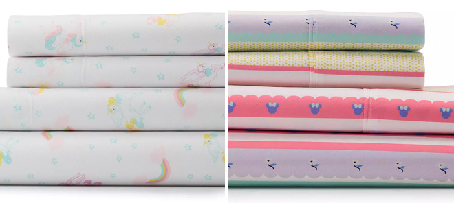 Toddler 3 Piece Sheet Set Unicorns Disney