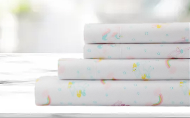 Toddler 3 Piece Sheet Set Unicorns