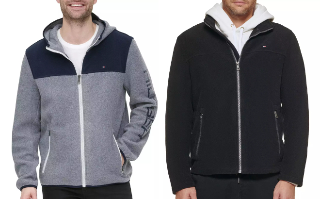 Tommy Hilfiger Mens Fleece Hooded Jackets