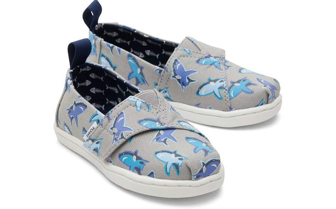 Toms Alpargata Toddler Shoes in Great White Sharks Style