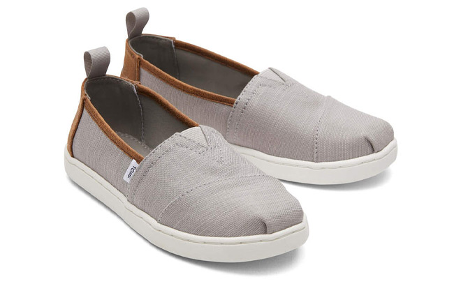 Toms Kids Youth Alpargata Grey Shoes