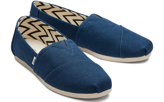 Toms Womens Alpargata Blue Shoes 1