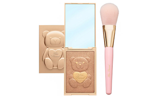 Too Faced Teddy Bare Bare It All Bronzer with Powder Brush