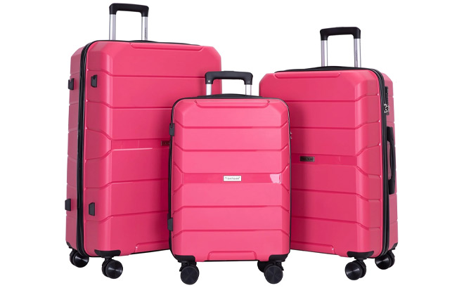 Travelhouse 3 Piece Hardside Luggage Set