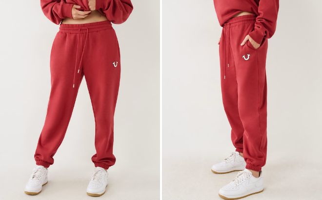 True Religion Relaxed Logo Joggers