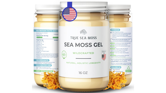 TrueSeaMoss Wildcrafted Irish Sea Moss Gel