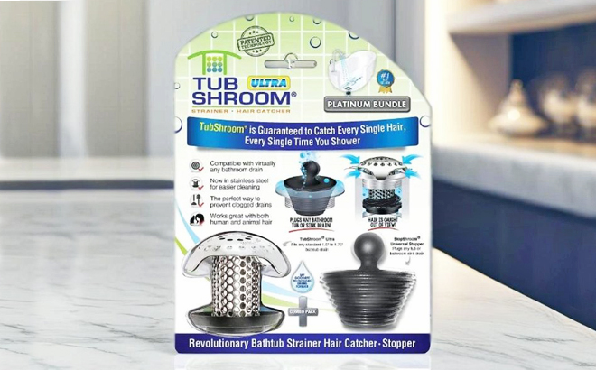 TubShroom Bath Tub Drain Protector Hair Catcher