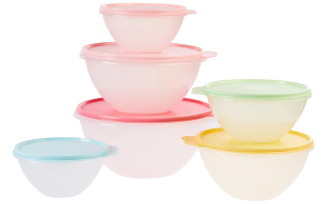 Tupperware 12 Piece Wonderlier Vintage Bowl Set