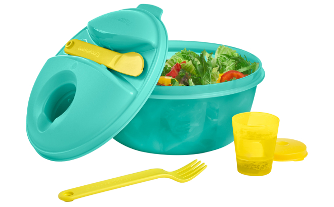 Tupperware 6 Piece Salad On The Go Set